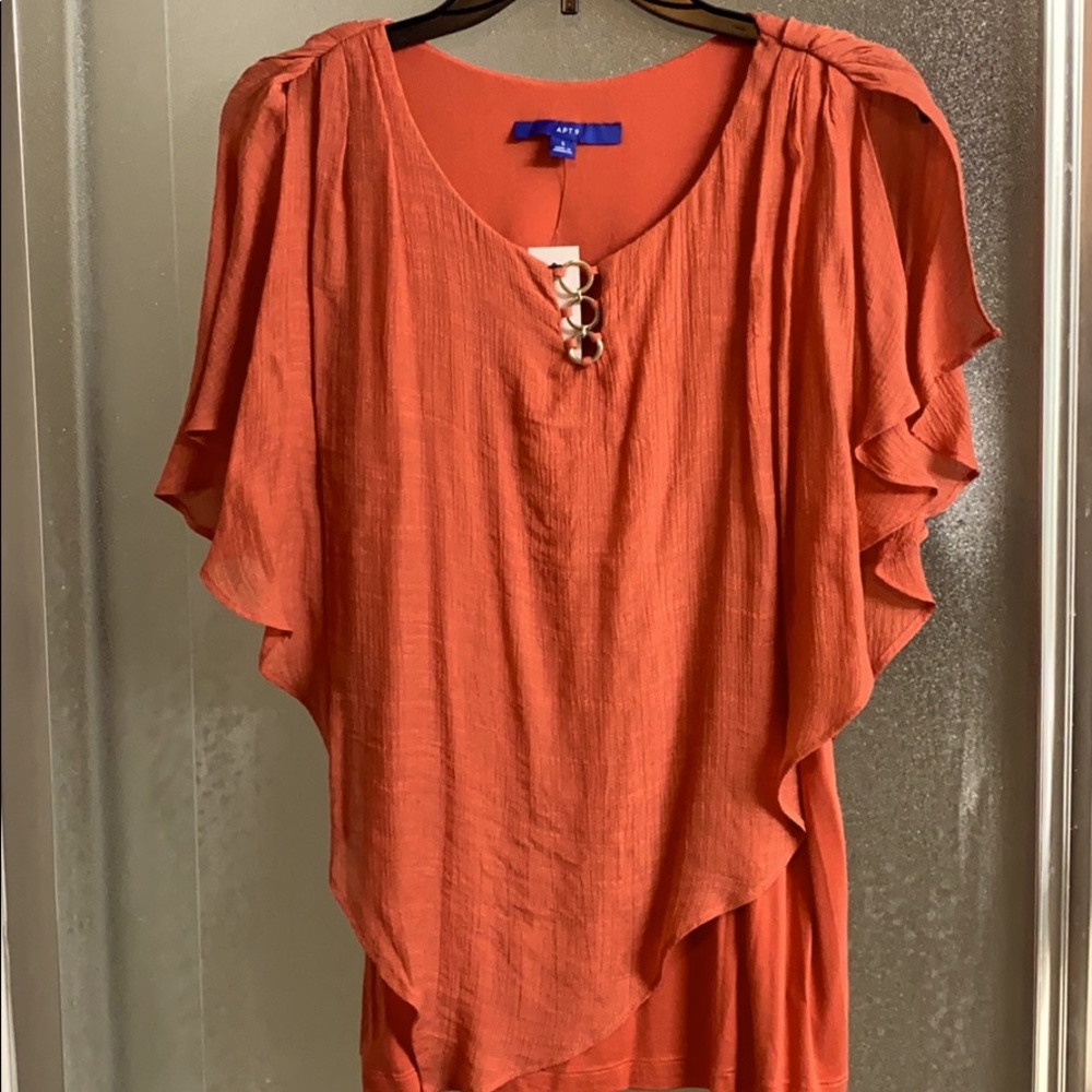 NWT Orange Blouse